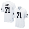 Tlead LV.Raiders #71 DJ Glaze Player White Home Game Stitched Jerseys
