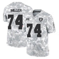 Tlead LV.Raiders #74 Kolton Miller Player Arctic Camo Salute To Service Limited Game Stitched Jerseys