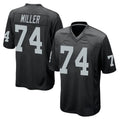 Tlead LV.Raiders #74 Kolton Miller Player Black Home Game Stitched Jerseys