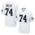 Tlead LV.Raiders #74 Kolton Miller Player White Home Game Stitched Jerseys