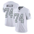 Tlead LV.Raiders #74 Kolton Miller Player White Limited Color Rush Home Game Stitched Jerseys