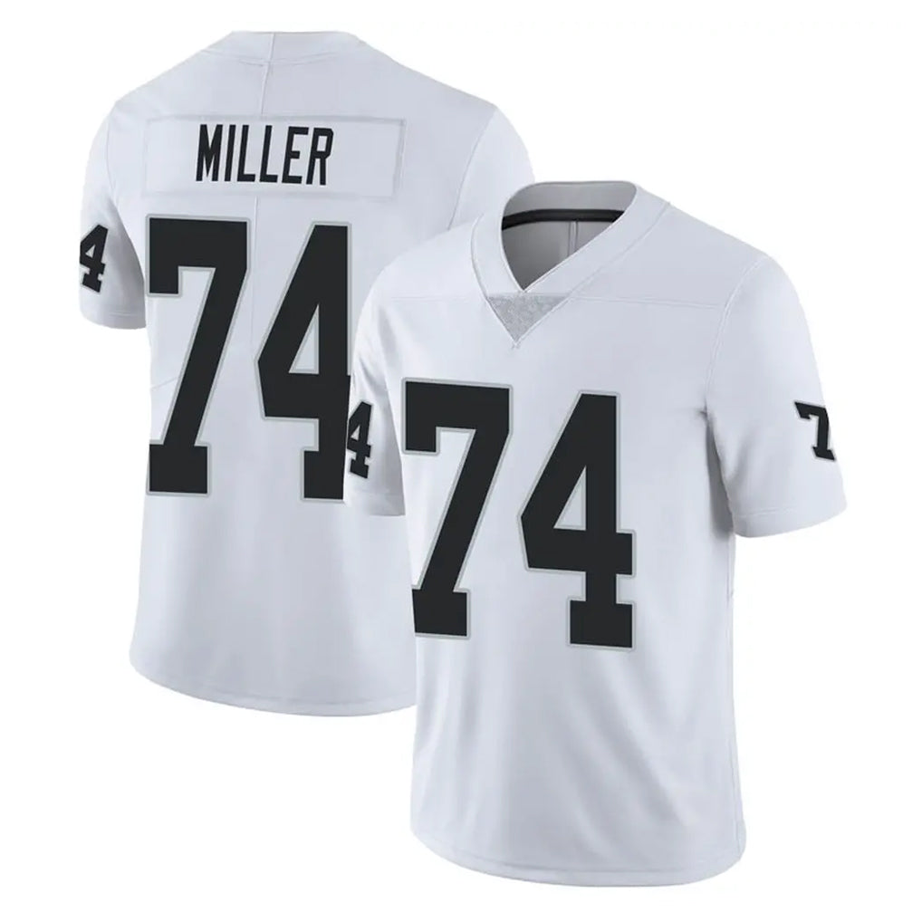 Tlead LV.Raiders #74 Kolton Miller Player White Limited Vapor Untouchable Home Game Stitched Jerseys