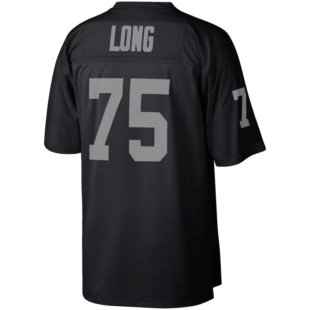 Tlead LV.Raiders #75 Howie Long Mitchell & Ness Black Retired Player Legacy Replica Jersey