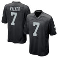 Tlead LV.Raiders #7 Quay Walker Player Black Home Game Stitched Jerseys