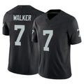 Tlead LV.Raiders #7 Quay Walker Player Black Limited Vapor F.U.S.E. Home Game Stitched Jerseys