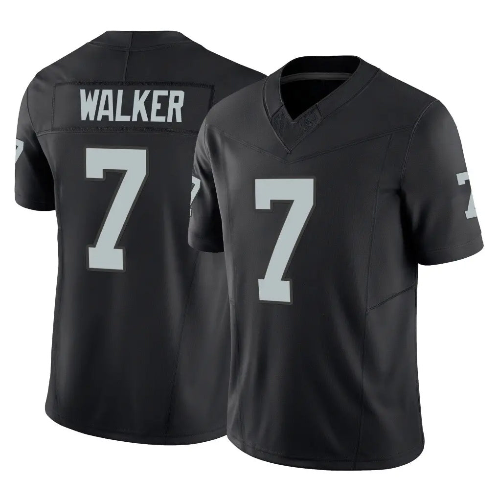 Tlead LV.Raiders #7 Quay Walker Player Black Limited Vapor F.U.S.E. Home Game Stitched Jerseys