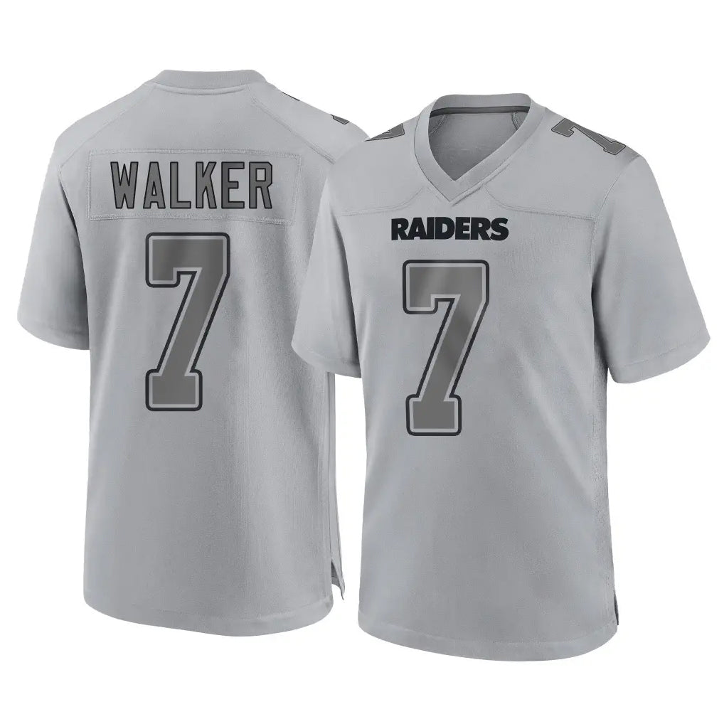Tlead LV.Raiders #7 Quay Walker Player Gray Atmosphere Fashion Limited Game Stitched Jerseys