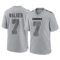 Tlead LV.Raiders #7 Quay Walker Player Gray Atmosphere Fashion Limited Game Stitched Jerseys