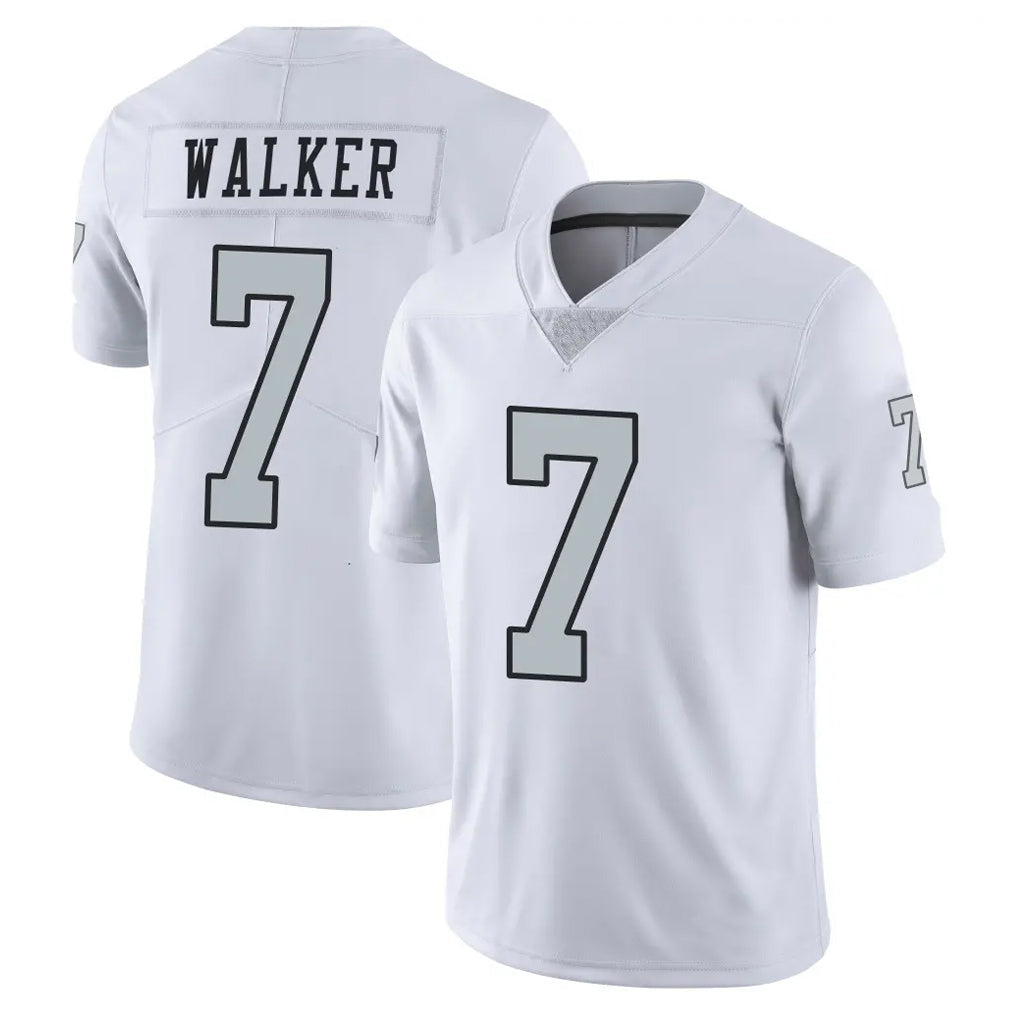 Tlead LV.Raiders #7 Quay Walker Player White Limited Color Rush Home Game Stitched Jerseys