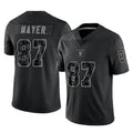 Tlead LV.Raiders #87 Michael Mayer Player Black Reflective Limited Game Stitched Jerseys