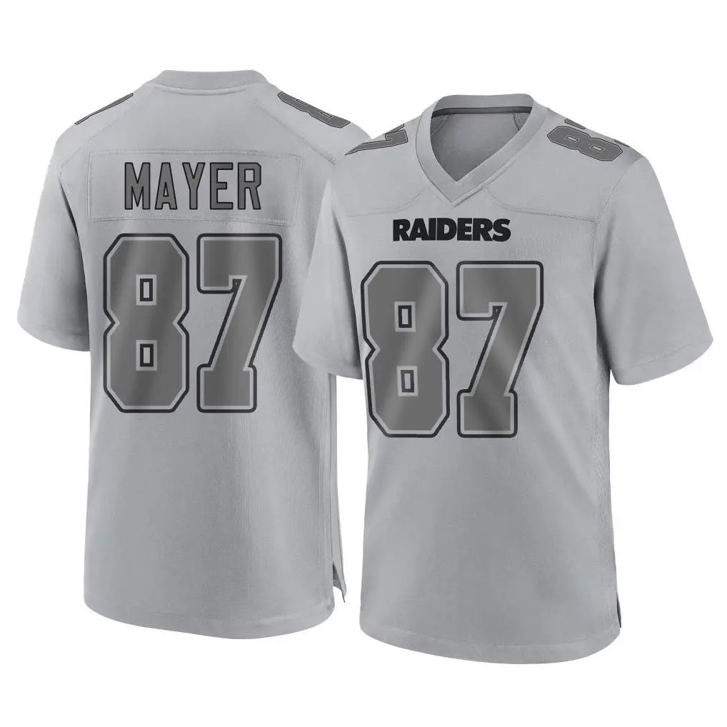 Tlead LV.Raiders #87 Michael Mayer Player Gray Atmosphere Fashion Limited Game Stitched Jerseys