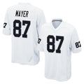 Tlead LV.Raiders #87 Michael Mayer Player White Home Game Stitched Jerseys