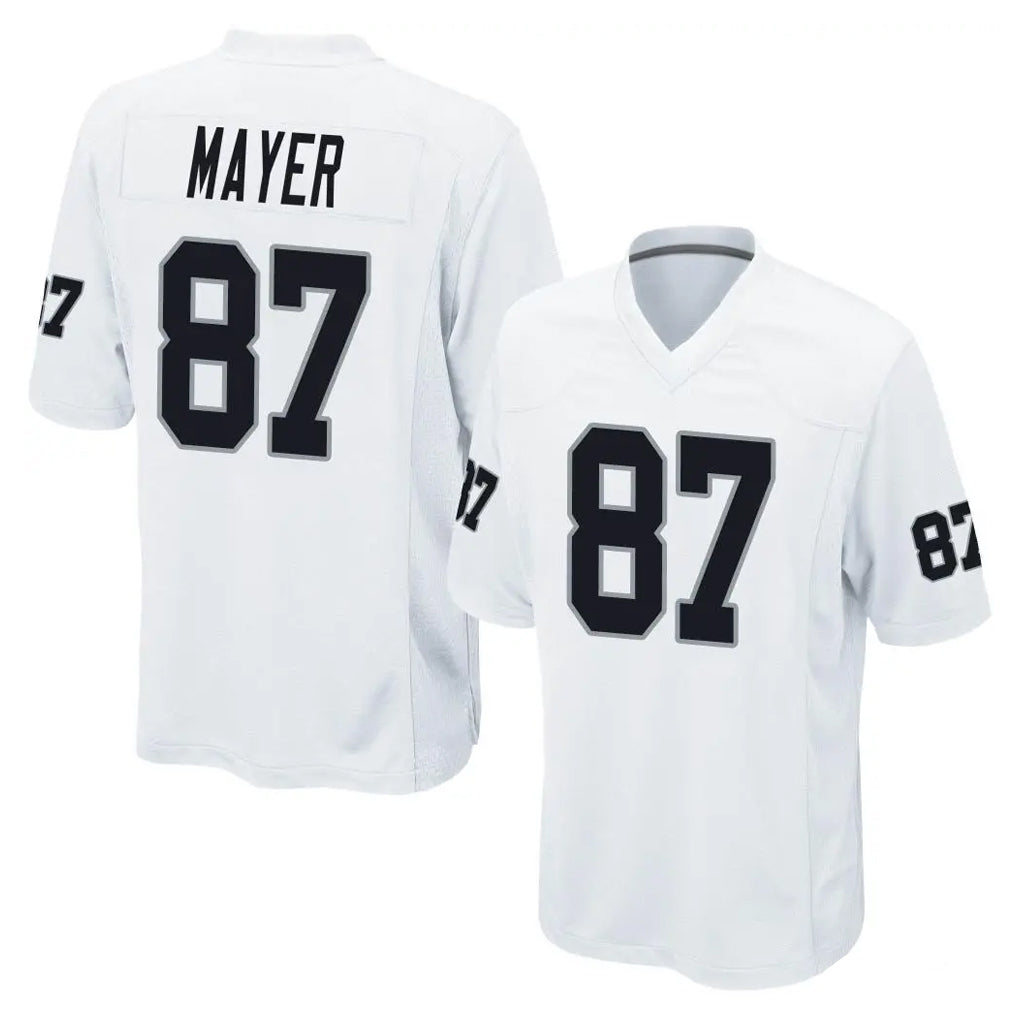 Tlead LV.Raiders #87 Michael Mayer Player White Home Game Stitched Jerseys
