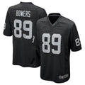 Tlead LV.Raiders #89 Brock Bowers Black 2024 Draft First Round Pick Player Game Jersey Stitched Jersey