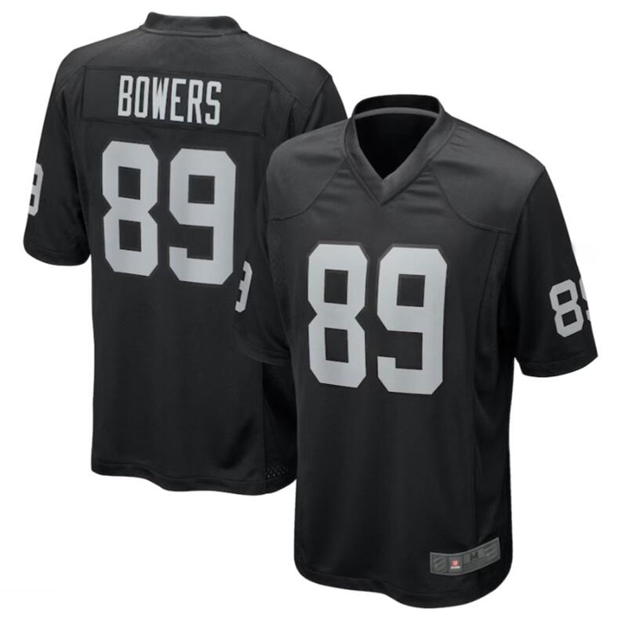 Tlead LV.Raiders #89 Brock Bowers Black 2024 Draft First Round Pick Player Game Jersey Stitched Jersey