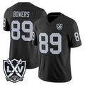 Tlead LV.Raiders #89 Brock Bowers Player Black 2026 Vapor Limited Home Game Stitched Jerseys