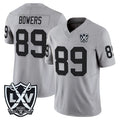 Tlead LV.Raiders #89 Brock Bowers Player Gray 2026 Vapor Limited Home Game Stitched Jerseys
