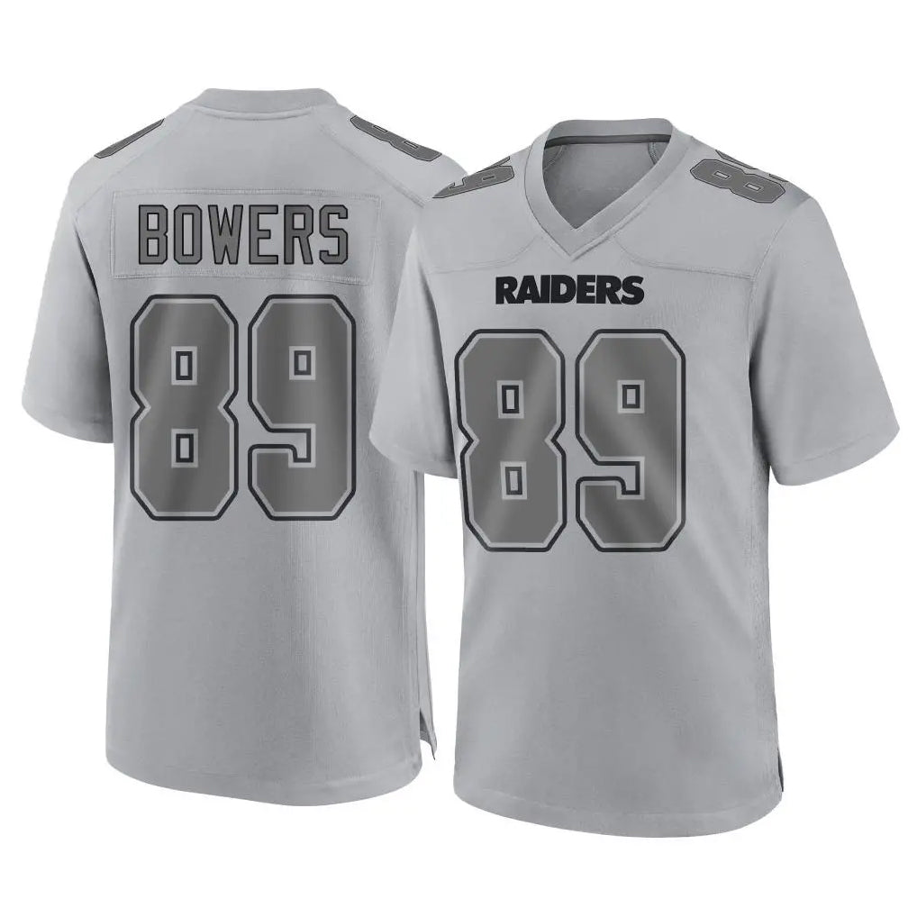 Tlead LV.Raiders #89 Brock Bowers Player Gray Atmosphere Fashion Limited Game Stitched Jerseys