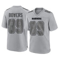 Tlead LV.Raiders #89 Brock Bowers Player Gray Atmosphere Fashion Limited Game Stitched Jerseys