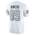 Tlead LV.Raiders #89 Brock Bowers Player White Alternate Vapor F.U.S.E Limited Stitched Jerseys