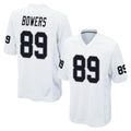 Tlead LV.Raiders #89 Brock Bowers Player White Home Game Stitched Jerseys
