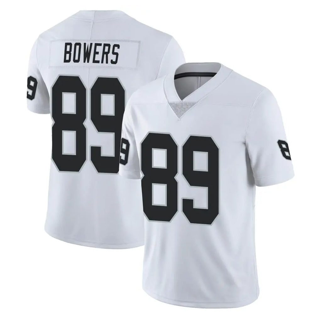 Tlead LV.Raiders #89 Brock Bowers Player White Limited Vapor Untouchable Home Game Stitched Jerseys