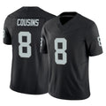 Tlead LV.Raiders #8 Kirk Cousins Player Black Limited Vapor F.U.S.E. Home Game Stitched Jerseys