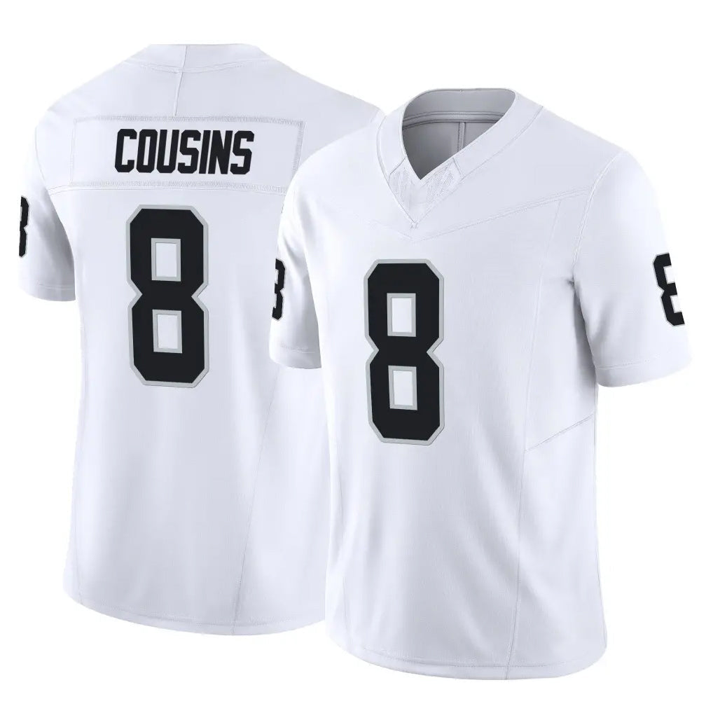 Tlead LV.Raiders #8 Kirk Cousins Player White Limited Vapor F.U.S.E. Home Game Stitched Jerseys