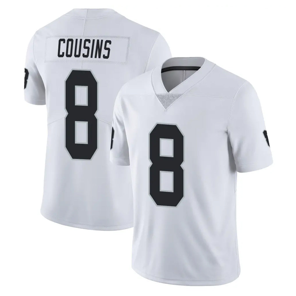 Tlead LV.Raiders #8 Kirk Cousins Player White Limited Vapor Untouchable Home Game Stitched Jerseys