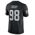 Tlead LV.Raiders #98 Maxx Crosby Black Vapor F.U.S.E. Limited Jersey American Stitched Jerseys