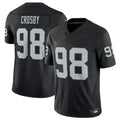 Tlead LV.Raiders #98 Maxx Crosby Black Vapor F.U.S.E. Limited Jersey American Stitched Jersey