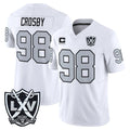 Tlead LV.Raiders #98 Maxx Crosby Player White 2026 Vapor Limited Home Game Stitched Jerseys