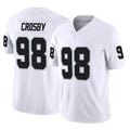 Tlead LV.Raiders #98 Maxx Crosby Player White Limited Vapor F.U.S.E. Home Game Stitched Jerseys