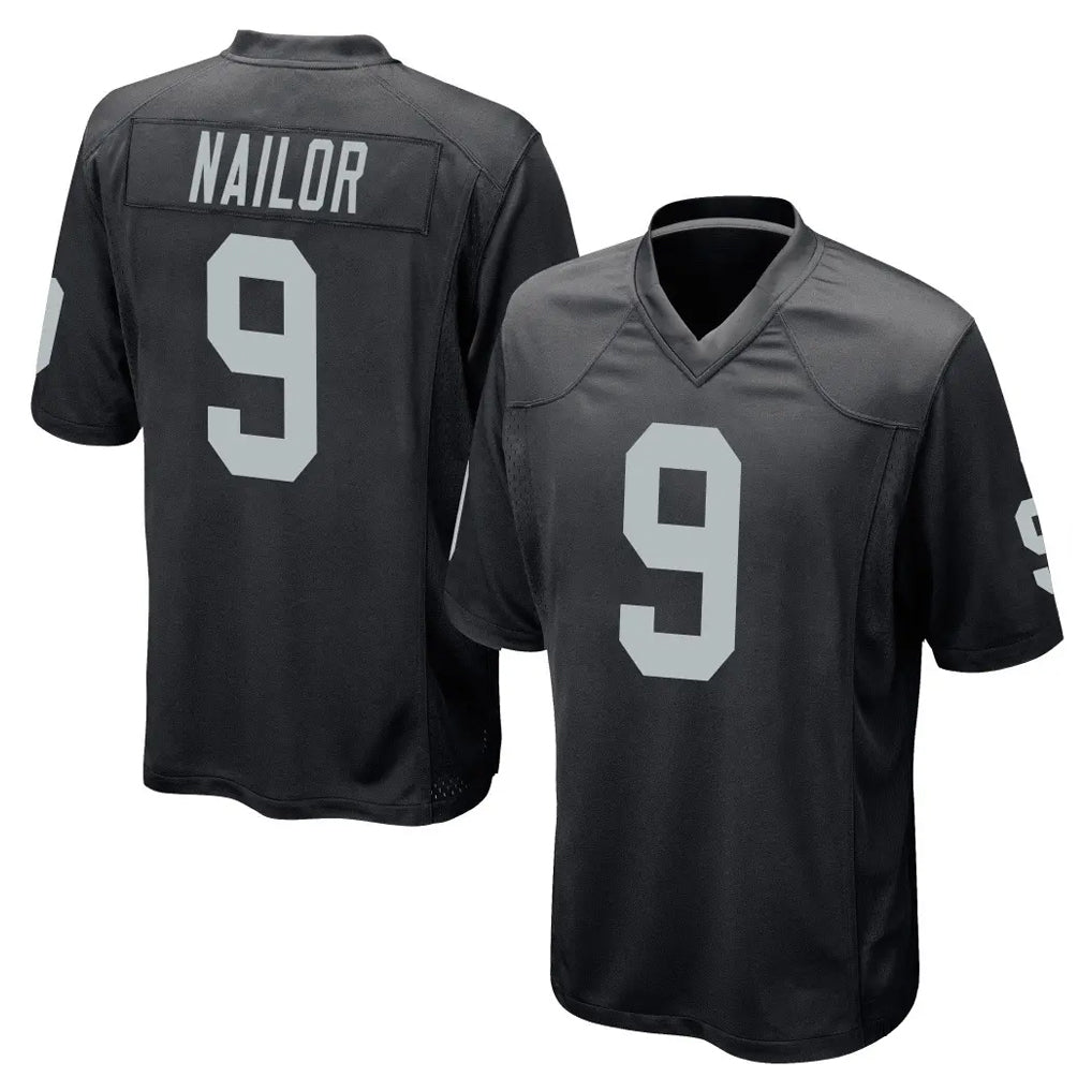 Tlead LV.Raiders #9 Jalen Nailor Player Black Home Game Stitched Jerseys