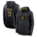 Tlead LV.Raiders #9 Jalen Nailor Player Black Salute to Service Hoodies Limited Game Stitched Jerseys