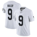 Tlead LV.Raiders #9 Jalen Nailor Player White Limited Vapor Untouchable Home Game Stitched Jerseys