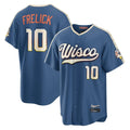 Tlead M.Brewers #10 Sal Frelick Player Blue 2026 City Connect Home Game Stitched Jerseys