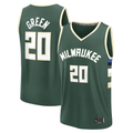 Tlead M.Bucks #20 A.J. Green Hunter Green Fast Break Replica Player Jerseys - Icon Edition