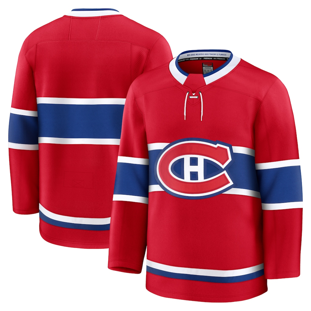Tlead M.Canadiens Red Home Premium Jerseys