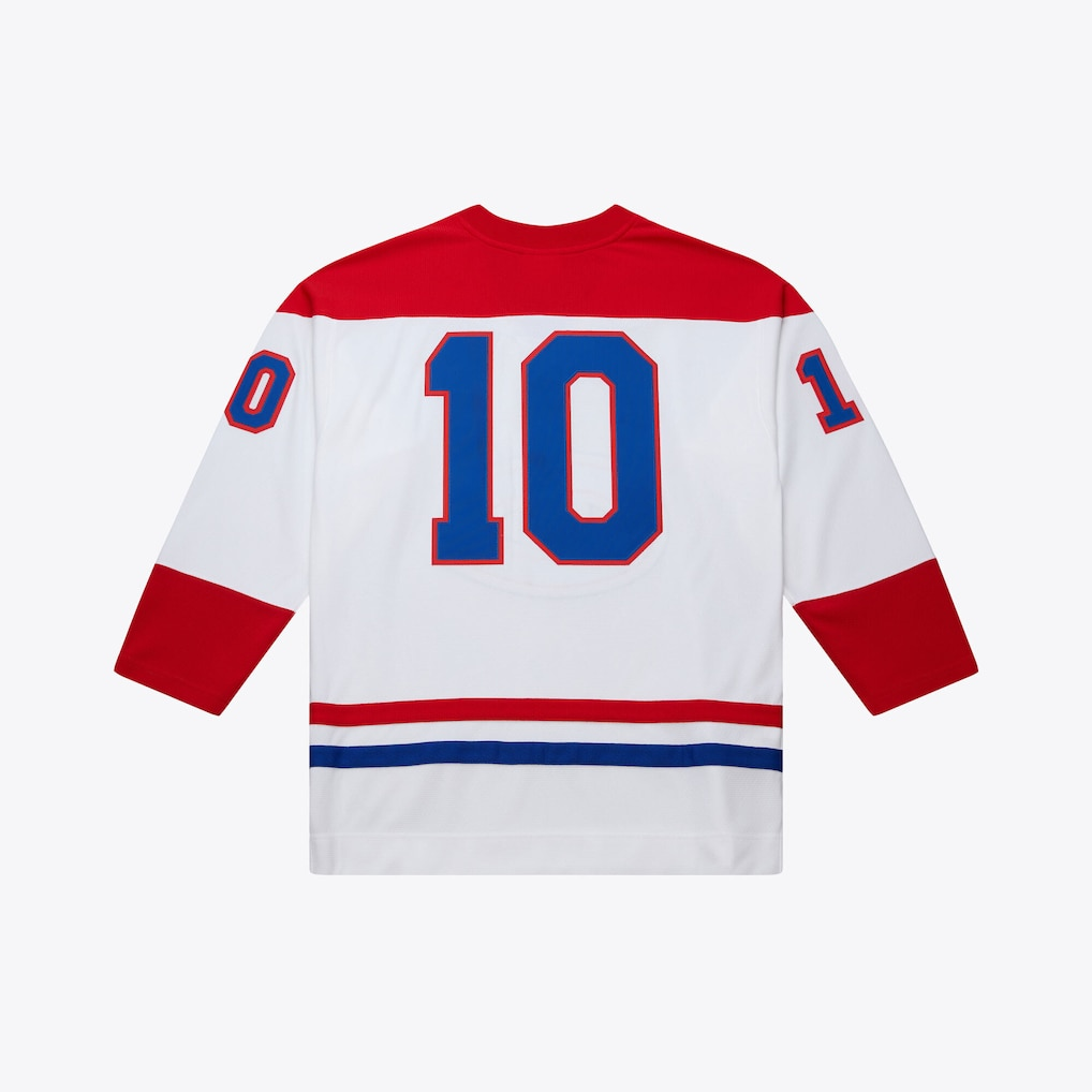 Tlead M.Canadiens #10 Guy Lafleur Mitchell & Ness White 1971 Power Play Jerseys