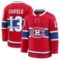 Tlead M.Canadiens #13 Cole Caufield Red Home Premium Jerseys