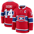 Tlead M.Canadiens #14 Nick Suzuki Red Home Premium Jerseys