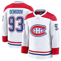 Tlead M.Canadiens #93 Ivan Demidov White Away Premium Jerseys