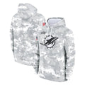 Tlead M.Dolphins Arctic Camo Salute to Service Hoodies Limited Game Blank Player Stitched Jerseys