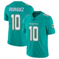 Tlead M.Dolphins #10 Jacob Rodriguez Player Aqua Limited Vapor Untouchable Home Game Stitched Jerseys