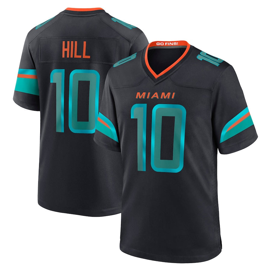 Tlead M.Dolphins #10 Tyreek Hill Player Blue Rivalries Collection Game Stitched Jerseys