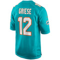 Tlead M.Dolphins #12 Bob Griese Player Aqua Game Stitched Jerseys
