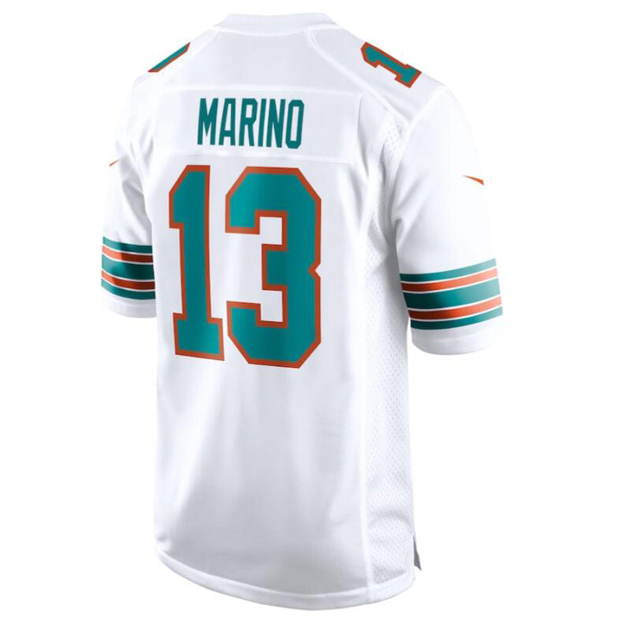 Tlead M.Dolphins #13 Dan Marino White Retired Player Jersey American Stitched Jersey