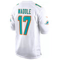 Tlead M.Dolphins #17 Jaylen Waddle Player White Home Game Stitched Jerseys