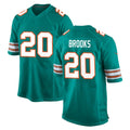Tlead M.Dolphins #20 Jordyn Brooks Player Aqua Alternate Home Game Stitched Jerseys